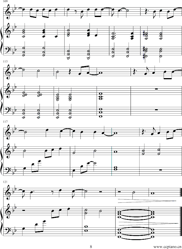 because of you(钢琴谱)8