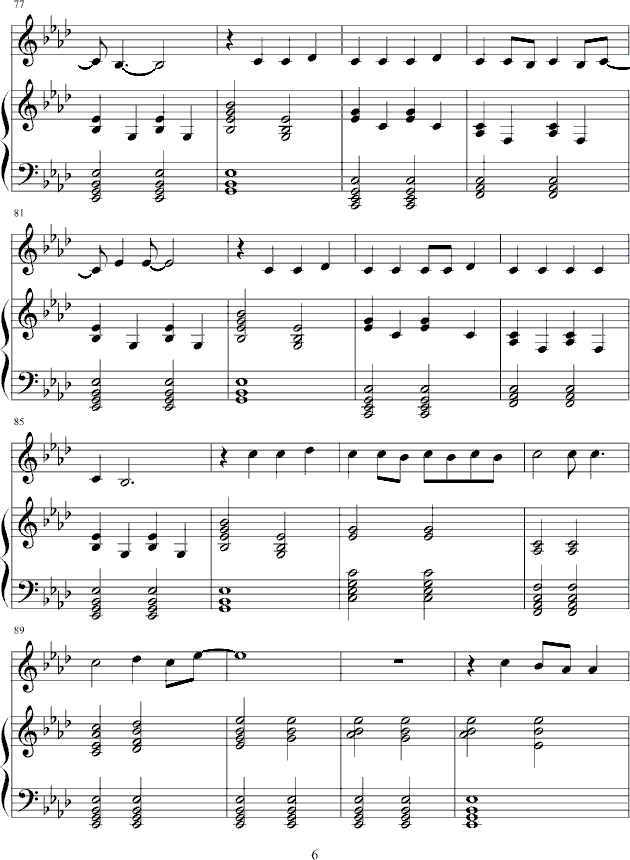 because of you(钢琴谱)6