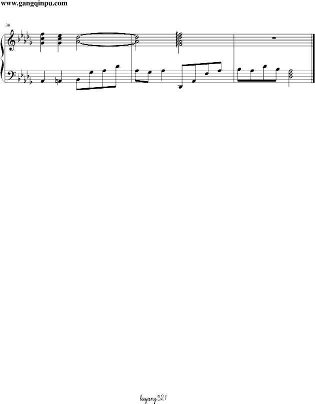 Ashitaka and San (钢琴谱)3