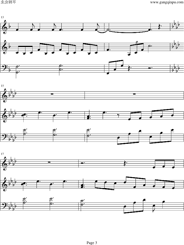 Teddy Bear(钢琴谱)3