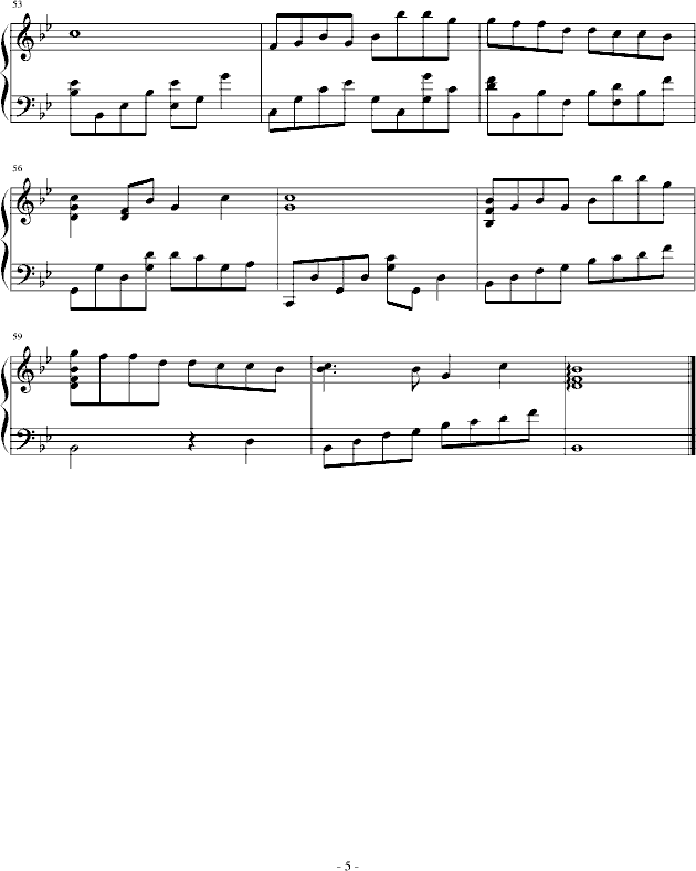 历史的天空(钢琴谱)5