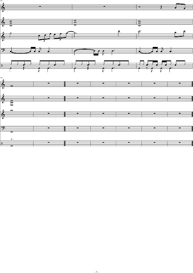 给大家来点带劲的(钢琴谱)7