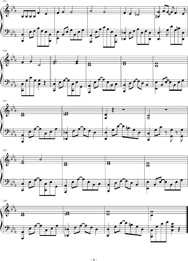 Can you feel my world(钢琴谱)6