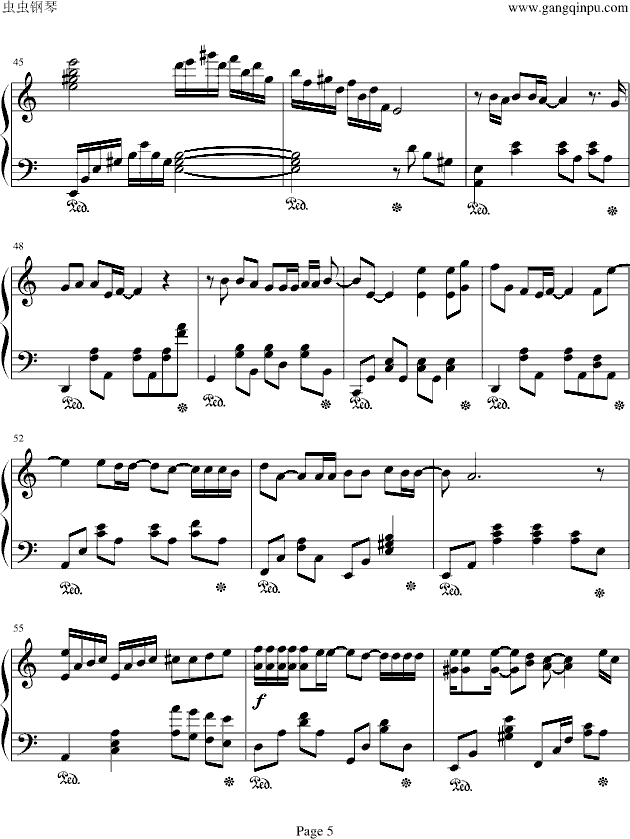 你怎么舍得我难过(钢琴谱)5