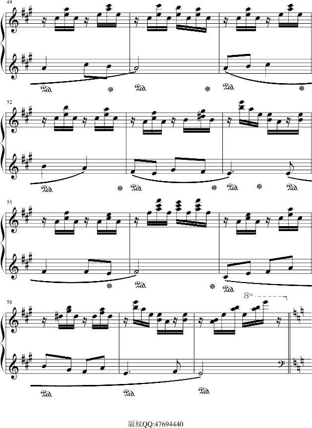 谷粒飞舞(钢琴谱)5