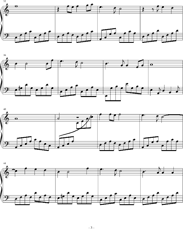 倩女幽魂(钢琴谱)3