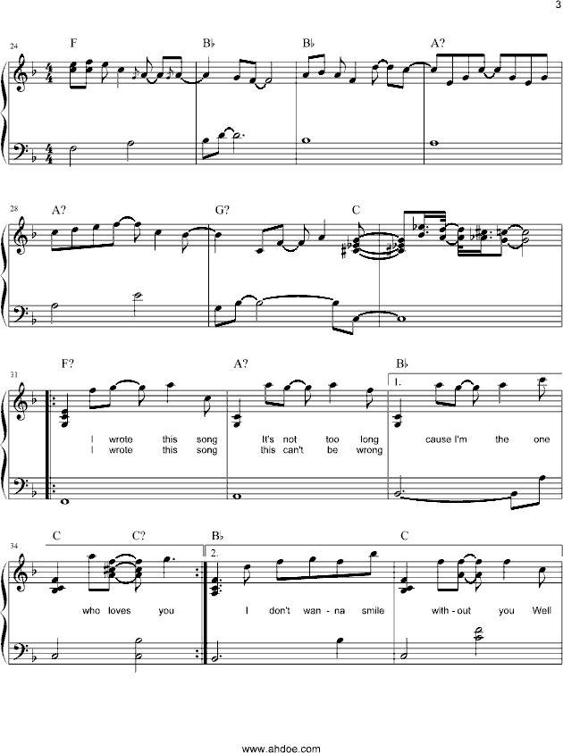 Singalongsong(钢琴谱)3