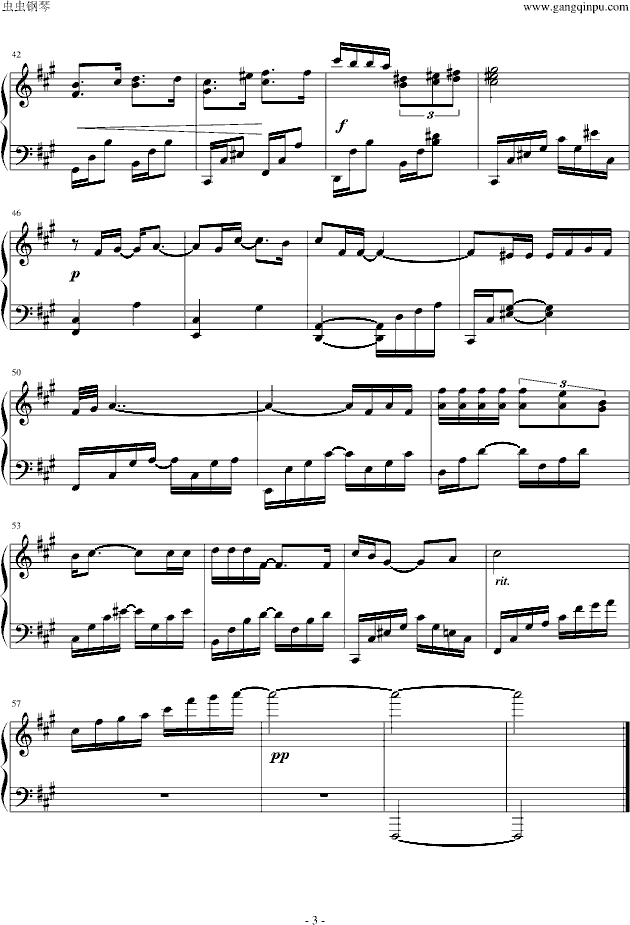 想你，零点零一分(钢琴谱)3