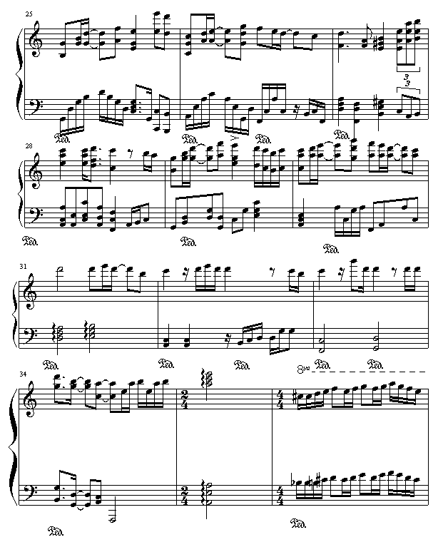 我们的爱(钢琴谱)3