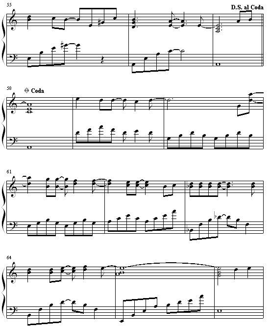 从开始到现在 (钢琴谱)5