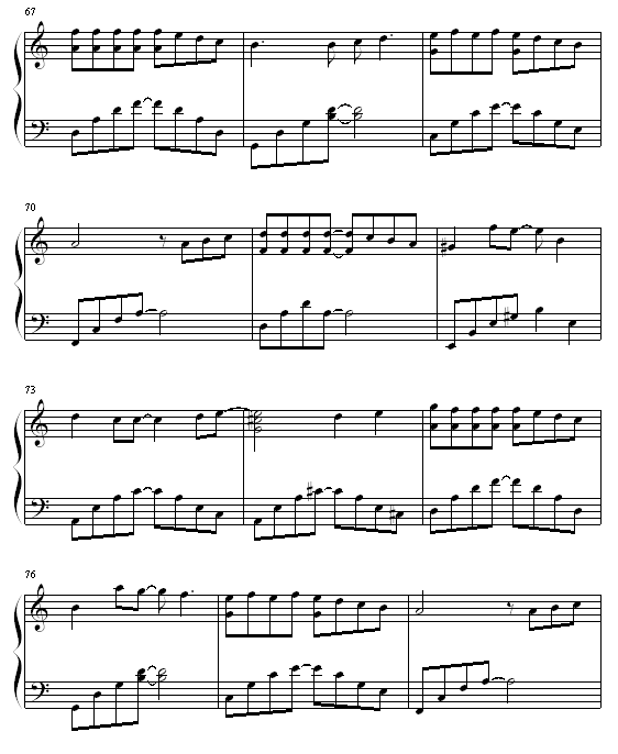从开始到现在 (钢琴谱)6