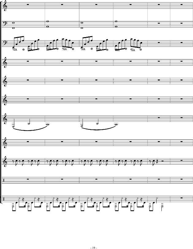 虚伪的做作(钢琴谱)19