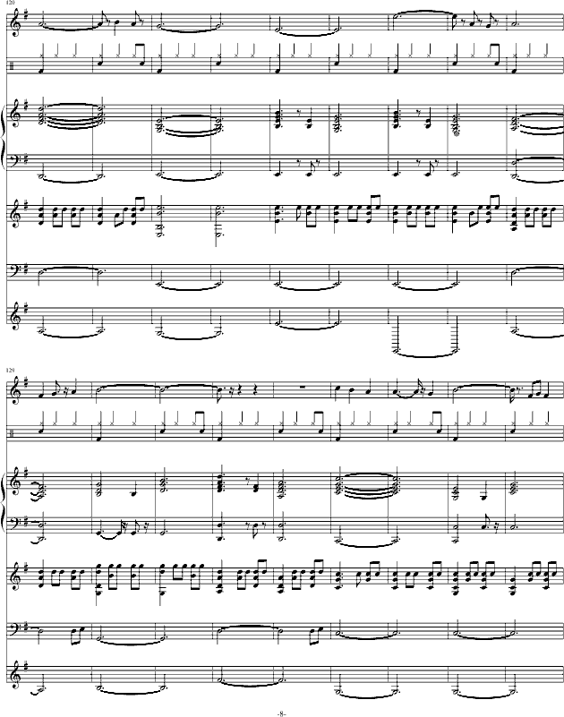 沙漠风暴中的勇士(钢琴谱)8
