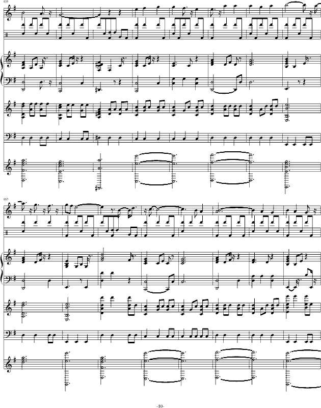 沙漠风暴中的勇士(钢琴谱)10