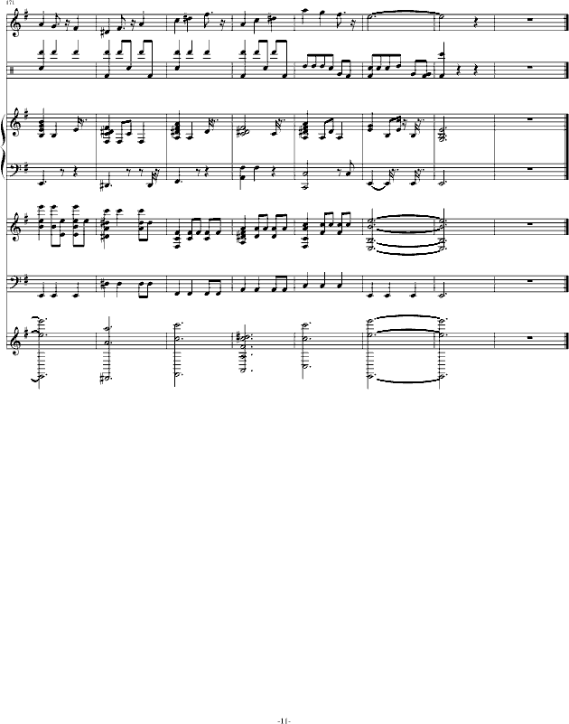 沙漠风暴中的勇士(钢琴谱)11