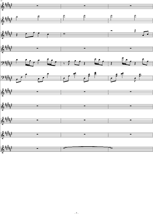 星语心愿(钢琴谱)7