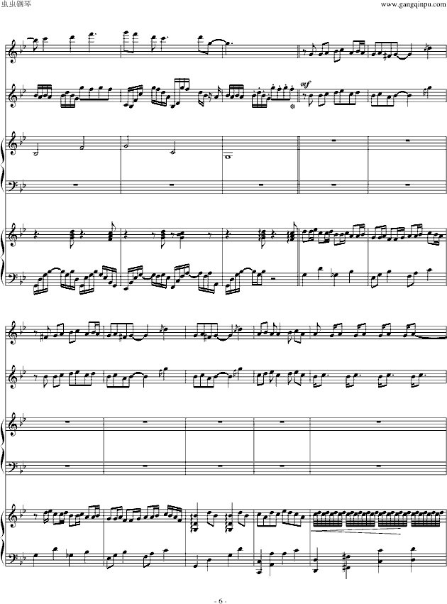 反方向的鐘(钢琴谱)6
