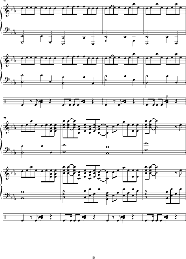 Apolpgize(钢琴谱)10