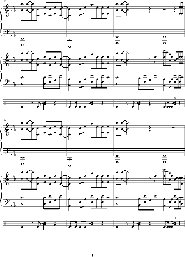 Apolpgize(钢琴谱)5