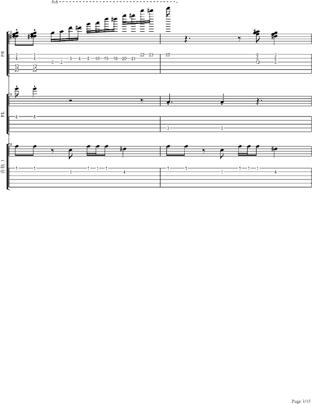 放开你的心（LIVE超酷SOLO弹唱版）(钢琴谱)3