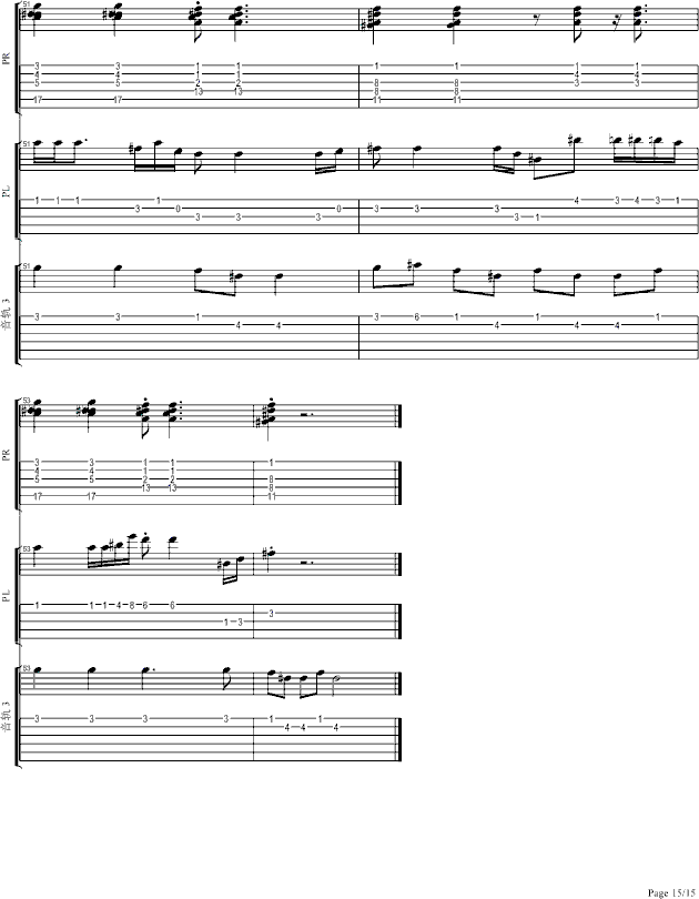 放开你的心（LIVE超酷SOLO弹唱版）(钢琴谱)15