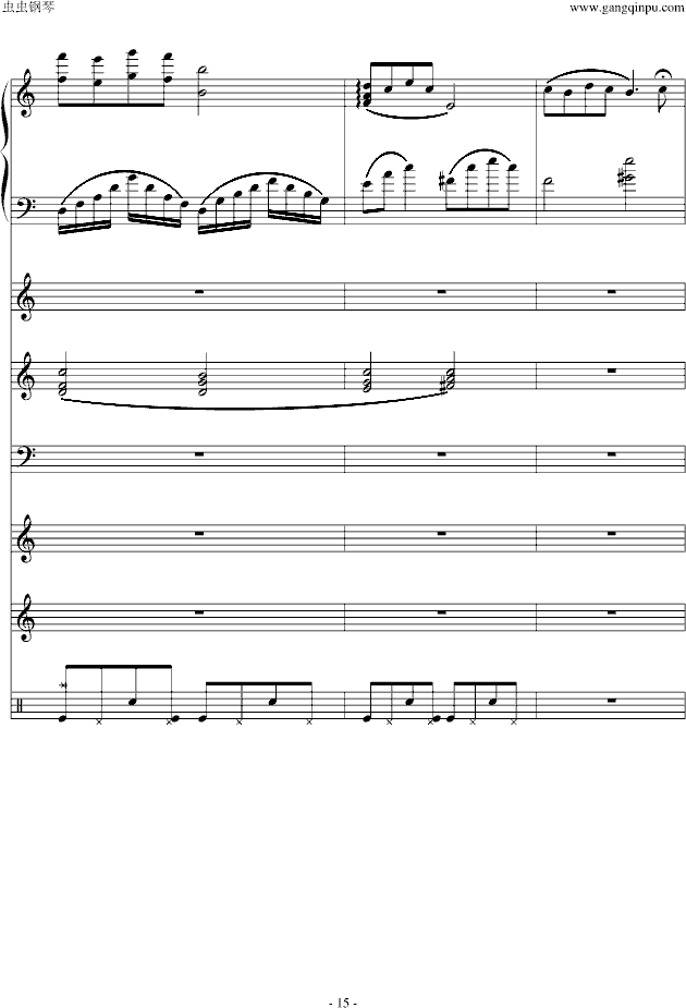 小雨写立可白II（文武贝编曲版）(钢琴谱)15
