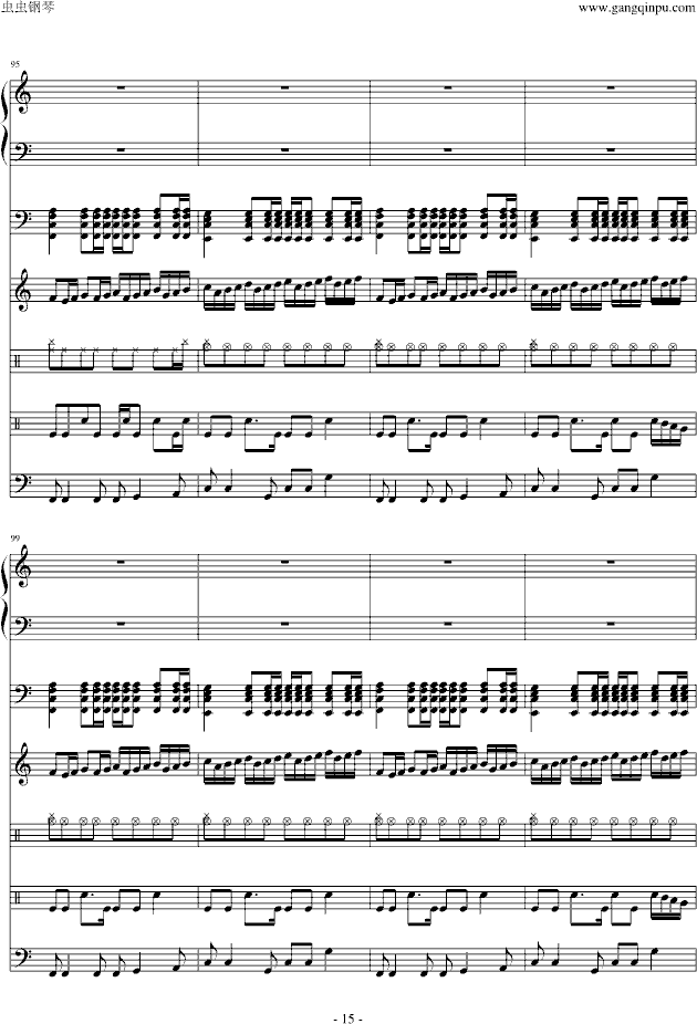 频率（伴奏）(钢琴谱)15