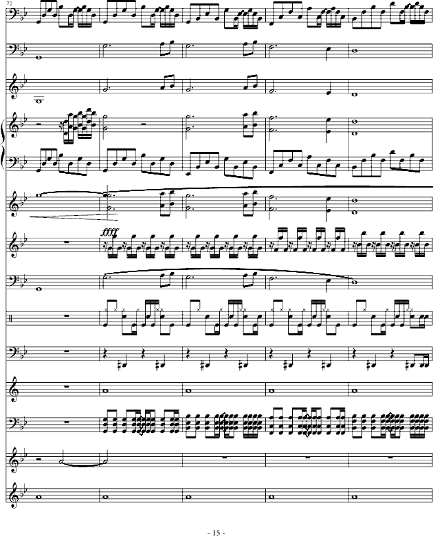 悲伤奏鸣曲(钢琴谱)15