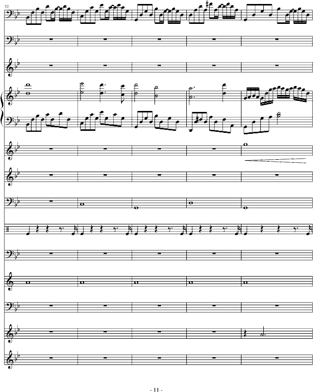 悲伤奏鸣曲(钢琴谱)11