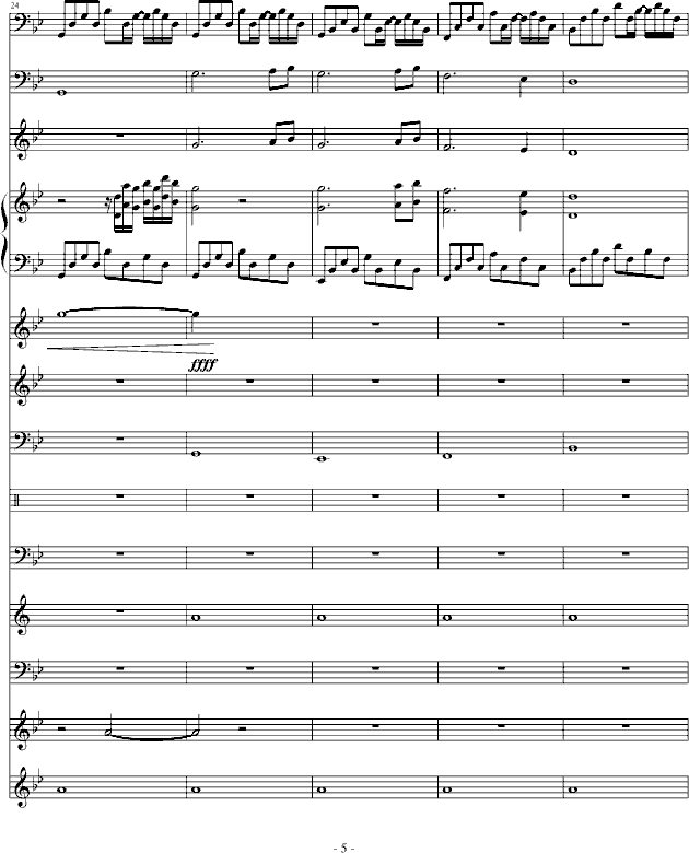 悲伤奏鸣曲(钢琴谱)5