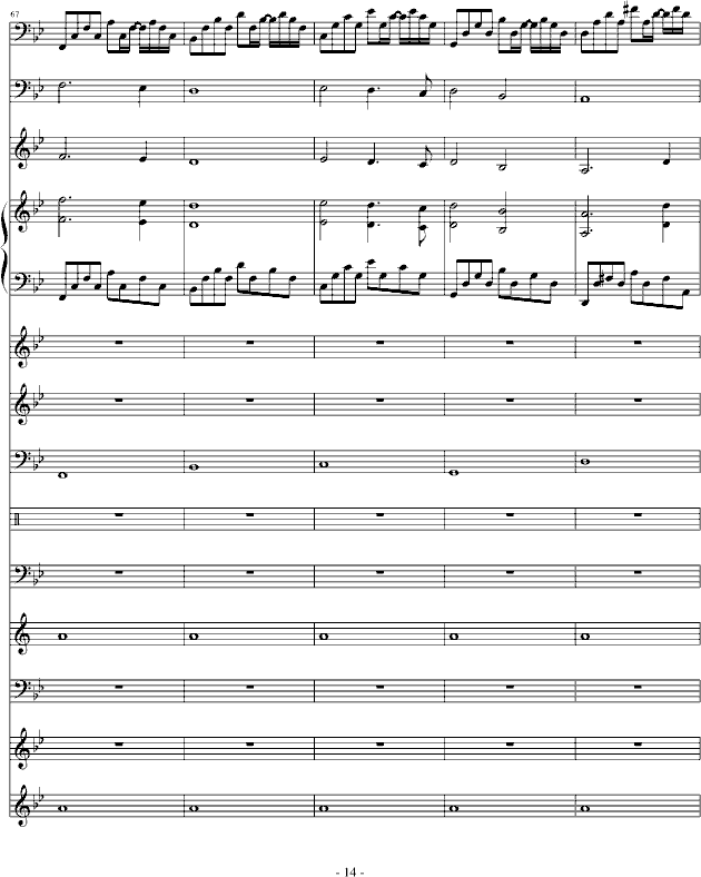 悲伤奏鸣曲(钢琴谱)14