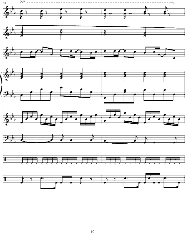 想到你我就会流泪(钢琴谱)10