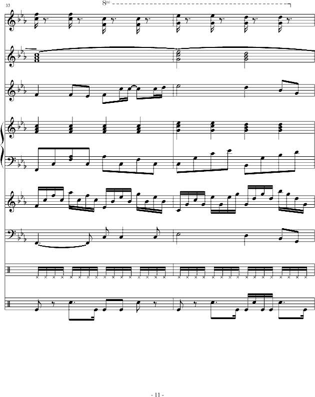 想到你我就会流泪(钢琴谱)11