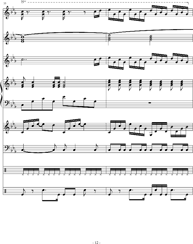 想到你我就会流泪(钢琴谱)12
