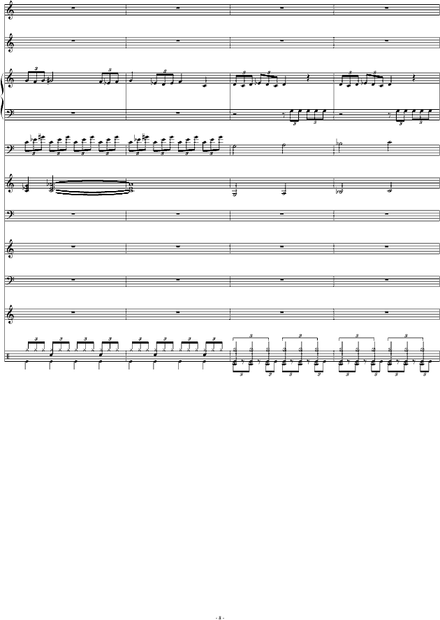 哭泣的死神(钢琴谱)8