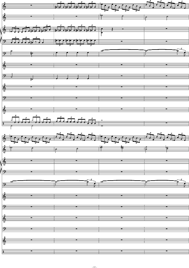 哭泣的死神(钢琴谱)13