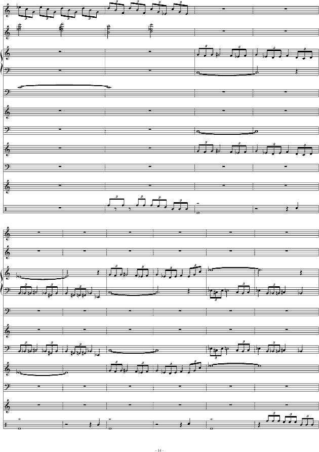 哭泣的死神(钢琴谱)14