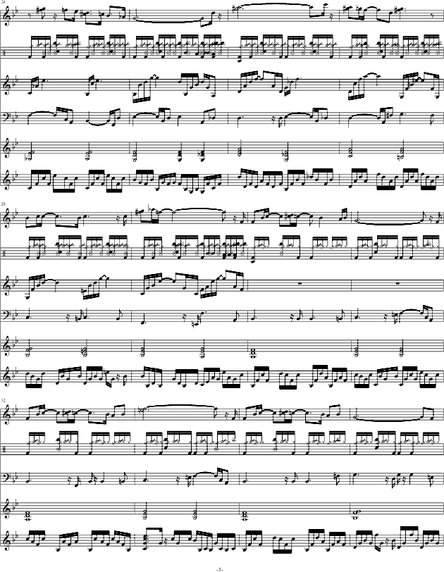 Quite Quite(钢琴谱)3