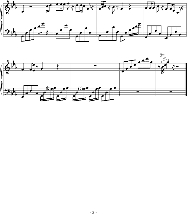 爱的旋律第一章·海（延音修改）(钢琴谱)3