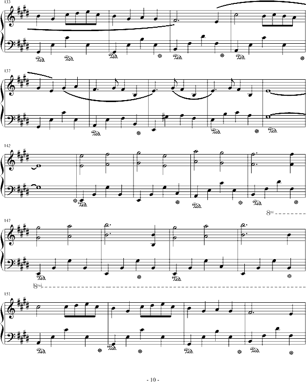 两只老虎狂想曲(钢琴谱)10