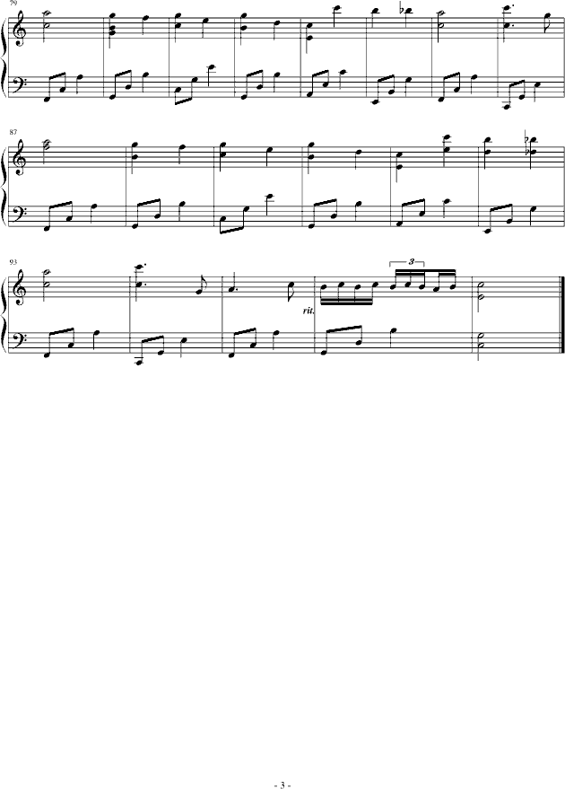 我的卡农变奏曲(钢琴谱)3