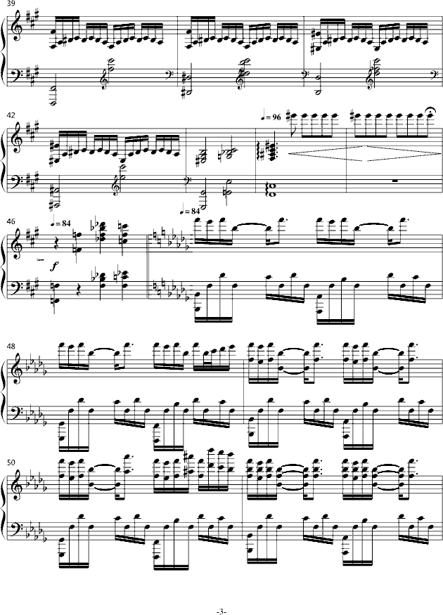 地球的呼唤(钢琴谱)3