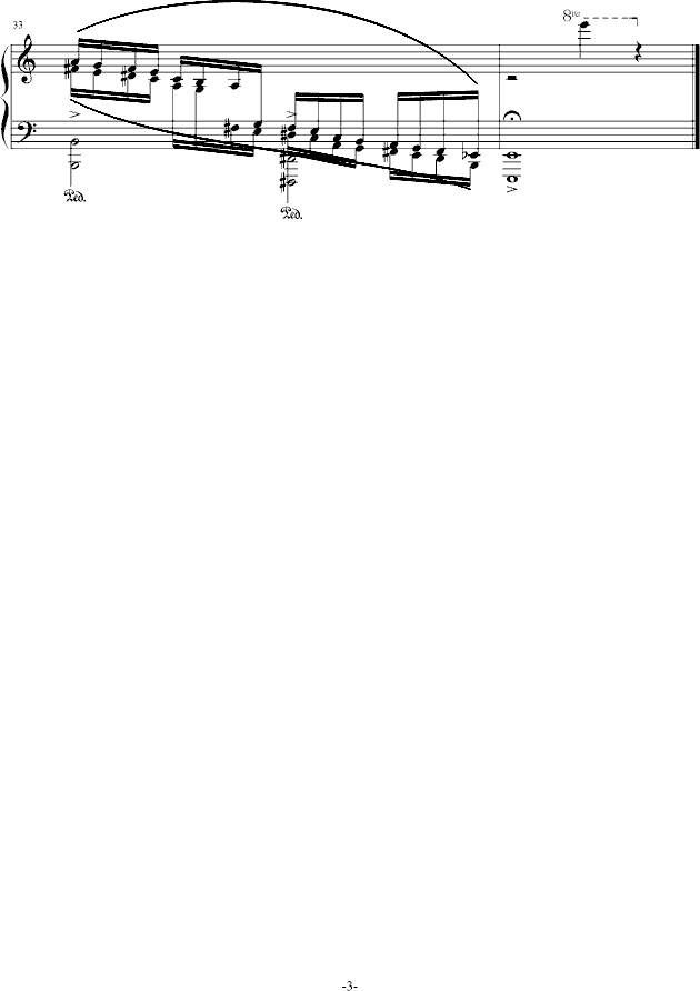 漫游异界(钢琴谱)3