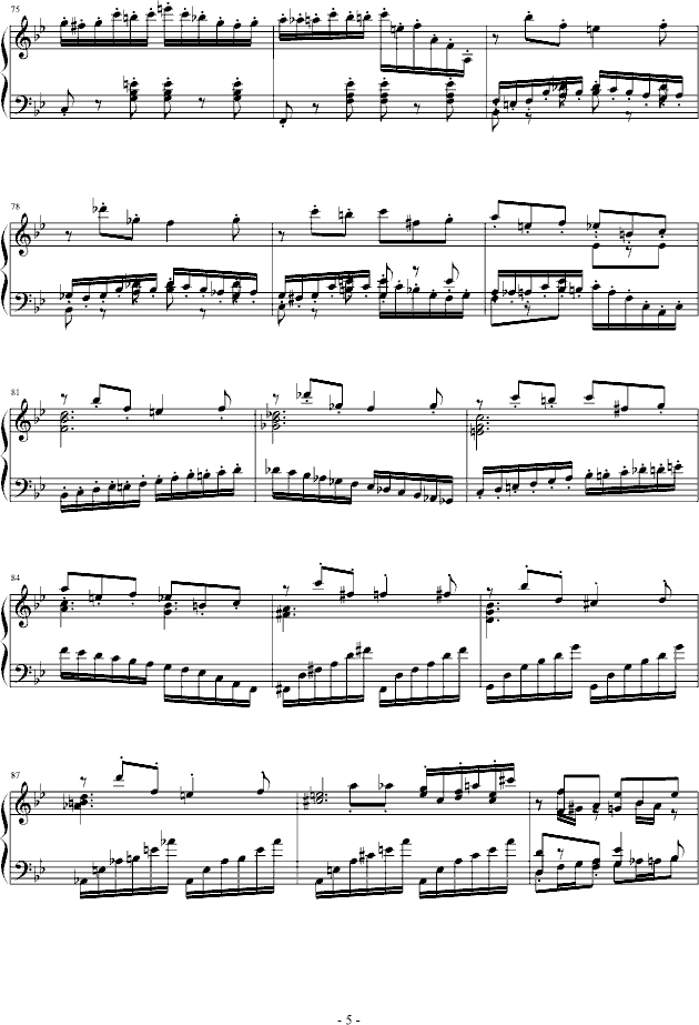C大调谐谑曲(钢琴谱)5