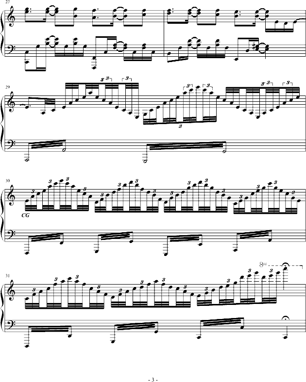 友谊的见证(钢琴谱)3