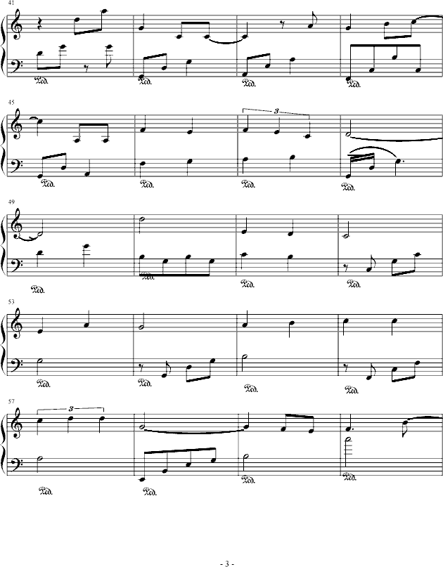 for linda(钢琴谱)3