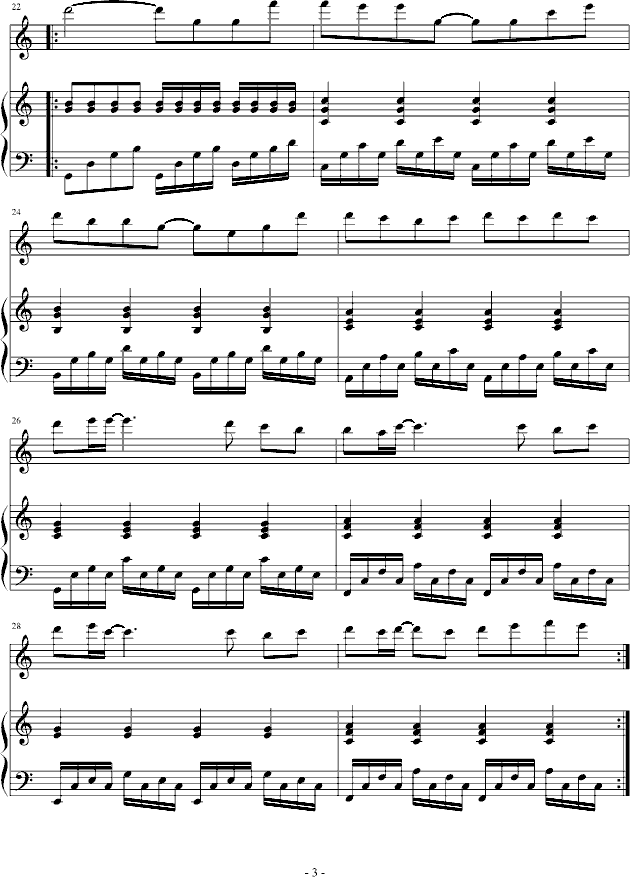 Vani有约会(钢琴谱)3