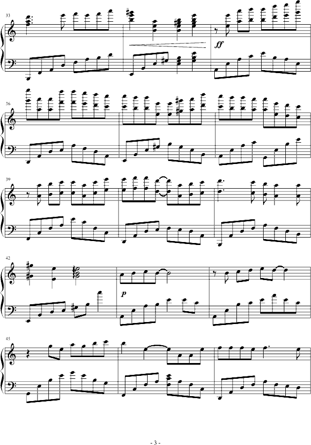 小风立可白(钢琴谱)3