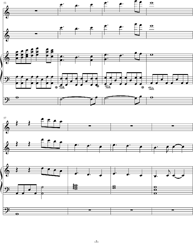 风之彼岸 再版 其实是新曲(钢琴谱)5