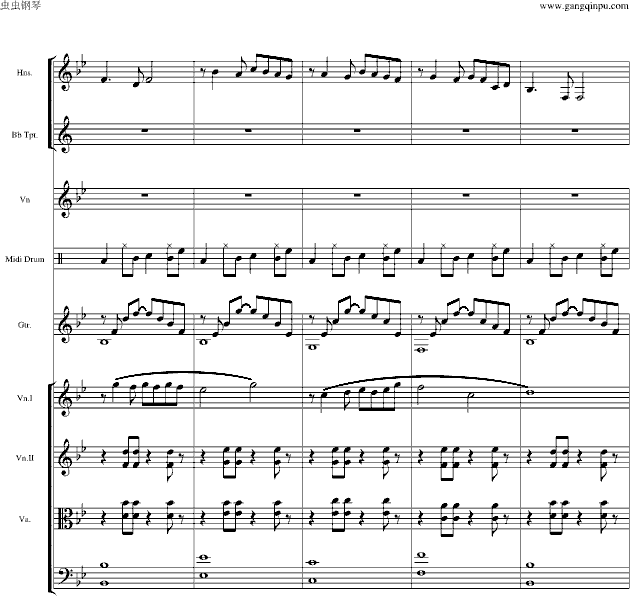 海港灯塔(钢琴谱)5
